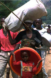Poor Rwandans